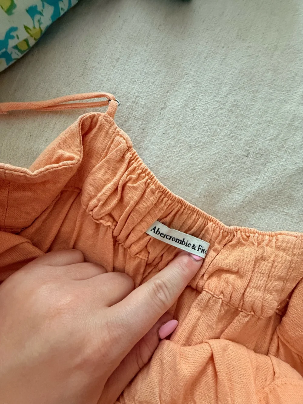 Abercrombie & Fitch Orange Tiered Sundress